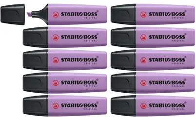 Produktbild von STABILO Textmarker -  BOSS ORIGINAL NatureCOLORS Wildflower - 10er Pack - grauviolett
