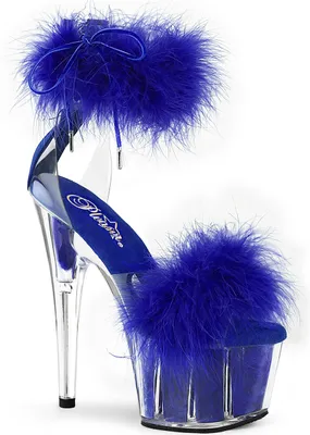 Produktbild von ADORE-724F Damen Sandale von Pleaser, Transparent Blau , EU 35, US 5