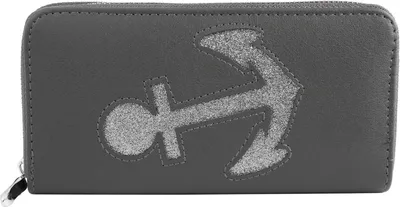 Produktbild von Cham Cham 3010012-011 Damen Geldbörse Kunstleder 19 x 10 cm grau Anker