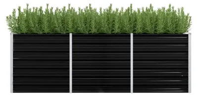 Produktbild von Hochbeet Anthrazit 240x80x77cm aus verzinktem Stahl