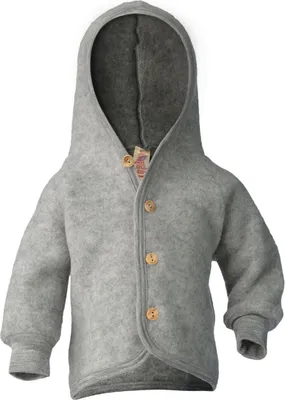 Produktbild von Engel Natur Kinder Fleece Jacke, Gr. 62/68, Hellgrau Melange