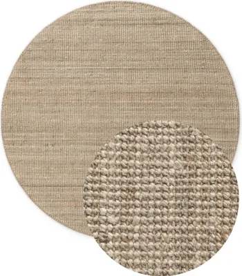 Produktbild von Hanse Home Bouclé Jute Teppich Jaipur Natur Graubraun