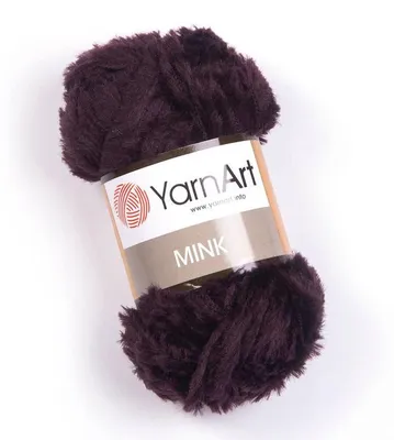 Produktbild von Nerz-Strickgarn von YarnArt - 342 Auberginen-Violett