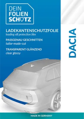Produktbild von DEIN FOLIENSCHUTZ Ladekantenschutz Dacia Sandero Stepway 3 DJF (ab 2021) - Transparent Glossy