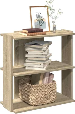 Produktbild von Bücherregal, 3-stöckig in Sonoma-Eiche, 60 x 30 x 60 cm