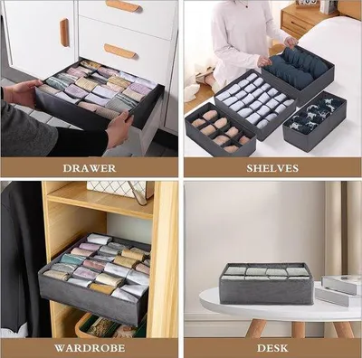 Obrázek produktu pro Sada 8 kusů organizérů na boty, držák na spodní prádlo