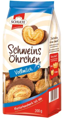 Produktbild von Schulte Schweinsöhrchen Vollmilch, 200g