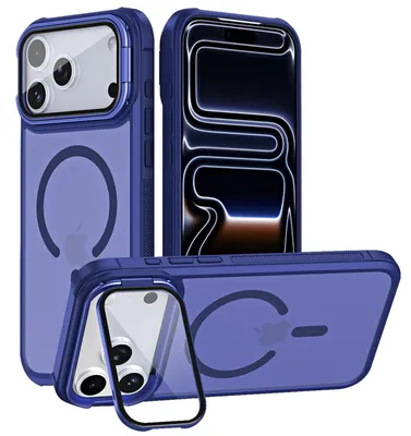 Produktbild von Schutzhülle für iPhone 17 Pro Max Hülle, kompatibel mit MagSafe klappbarer Kamera Schutz Glas Ständer