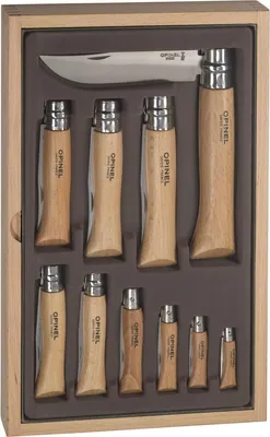 Immagine prodotto di Opinel Holzkassette 10 Opinel Messer