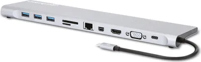 Obrázek produktu pro Dokovací stanice Manhattan USB-C PD 11 v 1 s MST pro tři monitory Typ USB 3.2 Gen 1