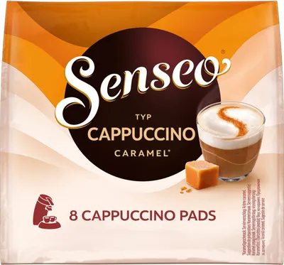 Produktbild von SENSEO Pads Typ Cappuccino Caramel Senseopads 40 Getränke Kaffeepads Softpads