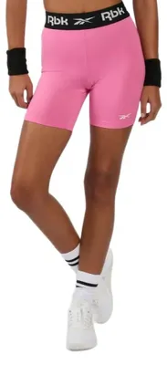 Zdjęcie produktu dla Reebok Spodenki rowerowe "Ruched" w kolorze różowym, rozmiar M, damskie