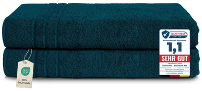 Produktbild von Komfortec 2er Saunahandtuch Set XXL 80x200 cm, 100% Baumwolle