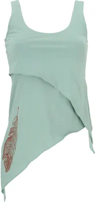 Produktbild von Festival Elfen Top aus Baumwolle, Lagentop, Pixitop - Aqua, Damen, Grün, Elasthan,Baumwolle(Bio), Größe: S