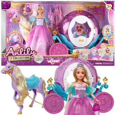 Produktbild von WOOPIE ROYAL Puppe Prinzessin Lily und die magische Kutsche Zubehör