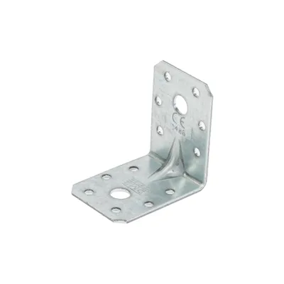 Produktbild von Schwerlast-Winkelverbinder mit Sicke 60 x 60 x 45 mm verzinkt