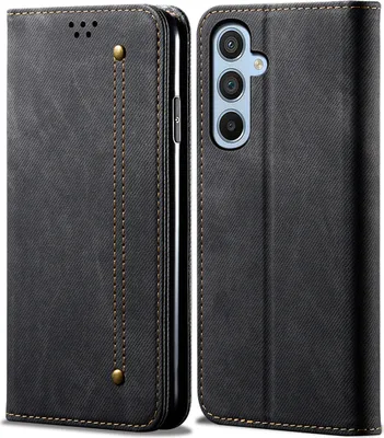 Produktbild von Galaxy A54 Hülle, Leder Brieftasche Flip Bookstyle Schutzhülle mit Standfunktion für Samsung Galaxy A54 Schwarz
