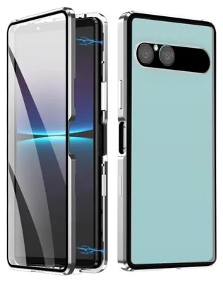Produktbild von Handy Hülle Magnetisch Metall für Sony Xperia 10 VII 360 Grad Hart Glas Case