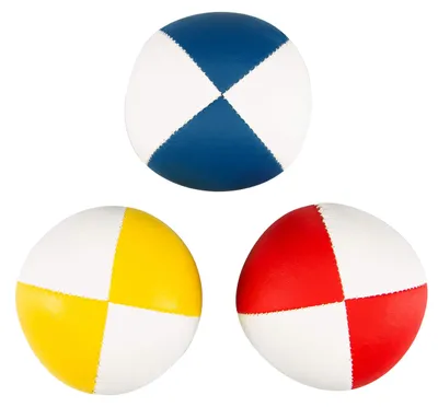 Immagine prodotto di Palle da giocoleria, a due colori, diametro 67 mm, set da 3, morbide, adatte ai principianti