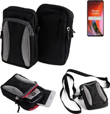 Produktbild von K-S-Trade Holster Schutz Hülle kompatibel mit OnePlus Nord 2 5G Handy Hülle Gürteltasche Umhängetasche mit Zusatzfach schwarz