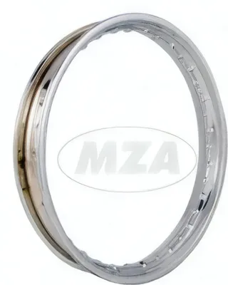 Zdjęcie produktu dla Obręcz stalowa MZ, chromowana - 1.85x19 - np. do RT125/1, RT125/2