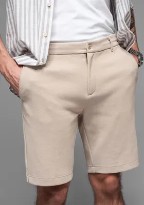 Obrázek produktu pro Ombre Clothing Pánské plátěné kraťasy Dilika písková XL