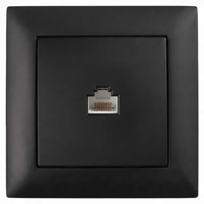 Immagine prodotto di Presa Rj45 Toolight OSTE JNH010-S + cornice Black