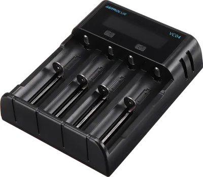 Produktbild von 3 Fach Micro Typ-C 2A Schnellladung Li-Ion Ni-MH Akkuladegerät Strom optionales USB-Ladegerät für 18650 26650 21700 AA AAA Akku