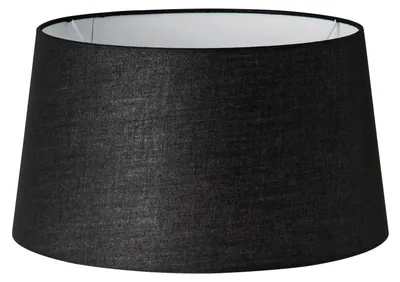 Imagen del producto de Omgoods - Pantalla negra para lámpara de mesa y lámpara de pie, con diámetros de 35/30/19 cm