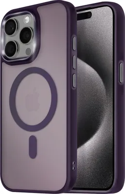 A phone case with a MagSafe ring and an Apple logo is shown next to an iPhone.