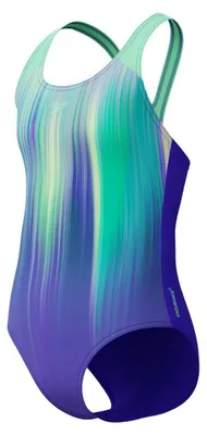 Immagine prodotto di SPEEDO GIR ECO+ DIG PLACEM SPLASHB, costume da bagno per bambine, colore Indigo Glow, taglia 6A
