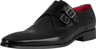 Produktbild von Jeffery West Polierte Lederschuhe mit Schnalle, Schwarz 45 EU