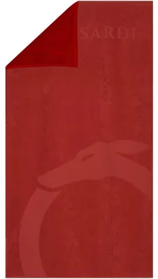 Produktbild von TRUSSARDI Strandtuch für Schwimmbad oder Spa, Baumwollschwammstoff mit Logo, 170 x 90 cm (ungefähr), Artikel TRU2MTW01, UNICA - ONE SIZE, Cotone 100%
