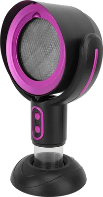Produktbild von Tragbare Desktop-Dunstabzugshaube Negative Ion 2 Geschwindigkeit Abnehmbarer Filter Ölsammelschale Küchenabzugshaube für Indoor BBQ Hot Pot USB Wiederaufladbar Schwarz Lila