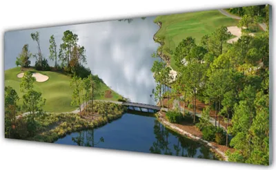 Produktbild von Glasbilder 125x50 Wandbild Druck auf Glas See Natur