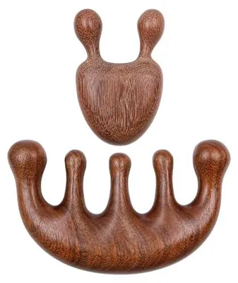 Produktbild von 2er Set Holzhaarbürsten - Sanfte Kopfhautmassage - CP028193