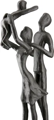 Immagine prodotto di Gilde Skulptur, "Familienglück", Familienmotiv, Eisen, braun, VE 1, L. 5.5 cm, B. 9 cm, H. 20 cm 84239 4063387842393