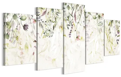 Zdjęcie produktu dla LUMASOUL Obraz na płótnie z motywem kwiatowym, obrazy na ścianę w drewnianych ramach, salon i sypialnia, 100x50 cm, styl nowoczesny