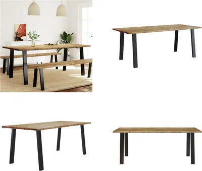 Produktbild von vidaXL Esstisch 200x90x75 cm Massivholz Akazie - Esstisch - Esstische - Tisch - Esszimmertisch
