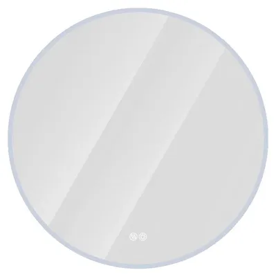 Zdjęcie produktu dla Lustro łazienkowe, z powłoką przeciwmgielną, z regulacją jasności, średnica 70 cm
