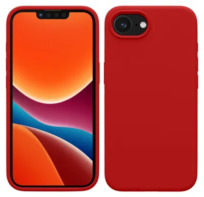 Produktbild von kwmobile Handyhülle für Apple iPhone 17e / iPhone 16e Hülle - Case Silikon - Kabelloses Laden - Schutzhülle Cover in Klassisch Rot