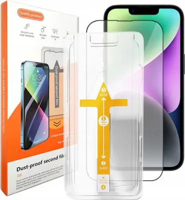 Zdjęcie produktu dla Szkło Hartowane Na Iphone 15 Pro Max Z Ramką Pozycjonujaca