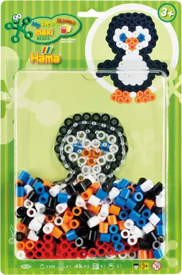 Immagine prodotto di HAMA perline stirabili maxi "Penguin" in blister da 250 perline stirabili