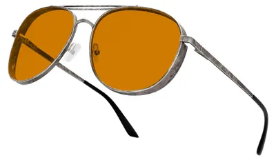 Produktbild von GUNNAR Gaming- und Computerbrillen - Fallout Brotherhood of Steel - Rahmenfarbe: Gunmetal, Linsentönung: Amber Max (Blockiert 98% des blauen Lichts & 100% UV-Licht) - Blaulichtblockierende Brillen