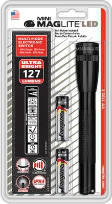 Produktbild von Mag-Lite® Mini LED 2AA Taschenlampe inkl. Batterien und Holster