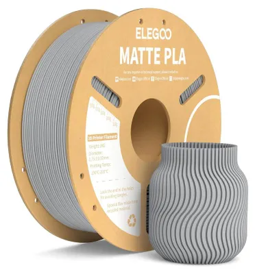 Produktbild von ELEGOO PLA MATTE -1.75mm-1KG-Cardboard Spool-Slate Grey