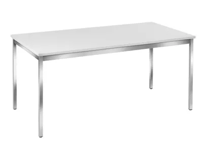 Produktbild von SODEMATUB Mehrzwecktisch weiß rechteckig, Vierkantrohr chrom, 160,0 x 80,0 x 74,0 cm