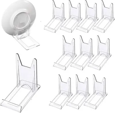 Produktbild von 12 Acryl-Ständer, Kunststoff-Schildständer, verstellbare Kunststoffständer, dekorative Ständer für Elektronikprodukte und Fotodisplays