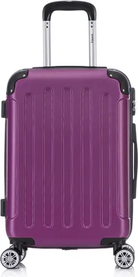 Produktbild von Flexot® F-2045 Handgepäck Bordcase Trolley Koffer Reisekoffer Hartschale Doppeltragegriff mit Zahlenschloss Gr. M Farbe Aubergine