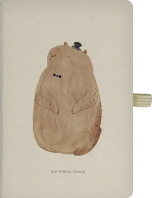Produktbild von Mr. & Mrs. Panda Tagebuch Murmeltier - Transparent - Geschenk, Adressbuch, Kladde, Knigge, Journal, Lustige Sprüche, Freundlichkeit, Fröhlichkeit, Notizbuch A5, Respekt
